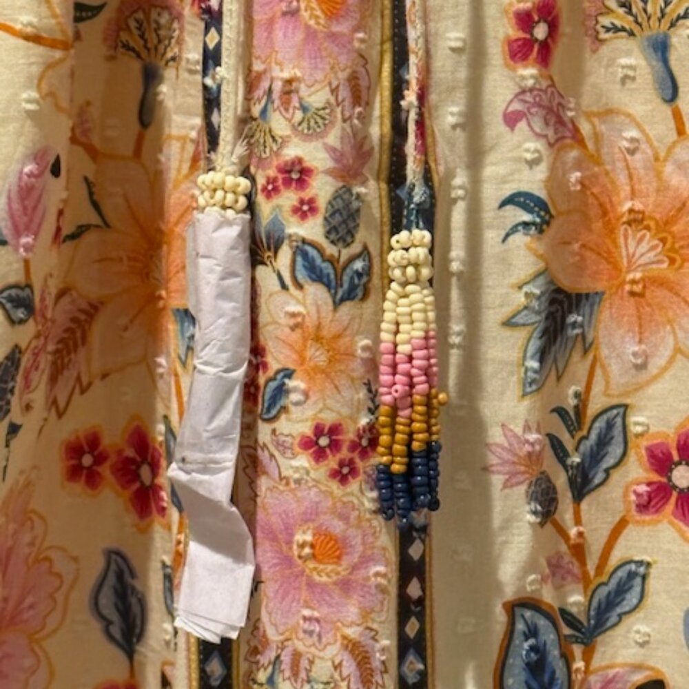 NWT Farm Rio | Cream Superbloom Tapestry Maxi Dress | Floral | Size: XS - Picture 13 of 16